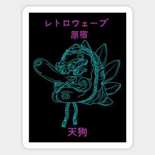 Harajuku Retro wave Sage Tengu Magnet